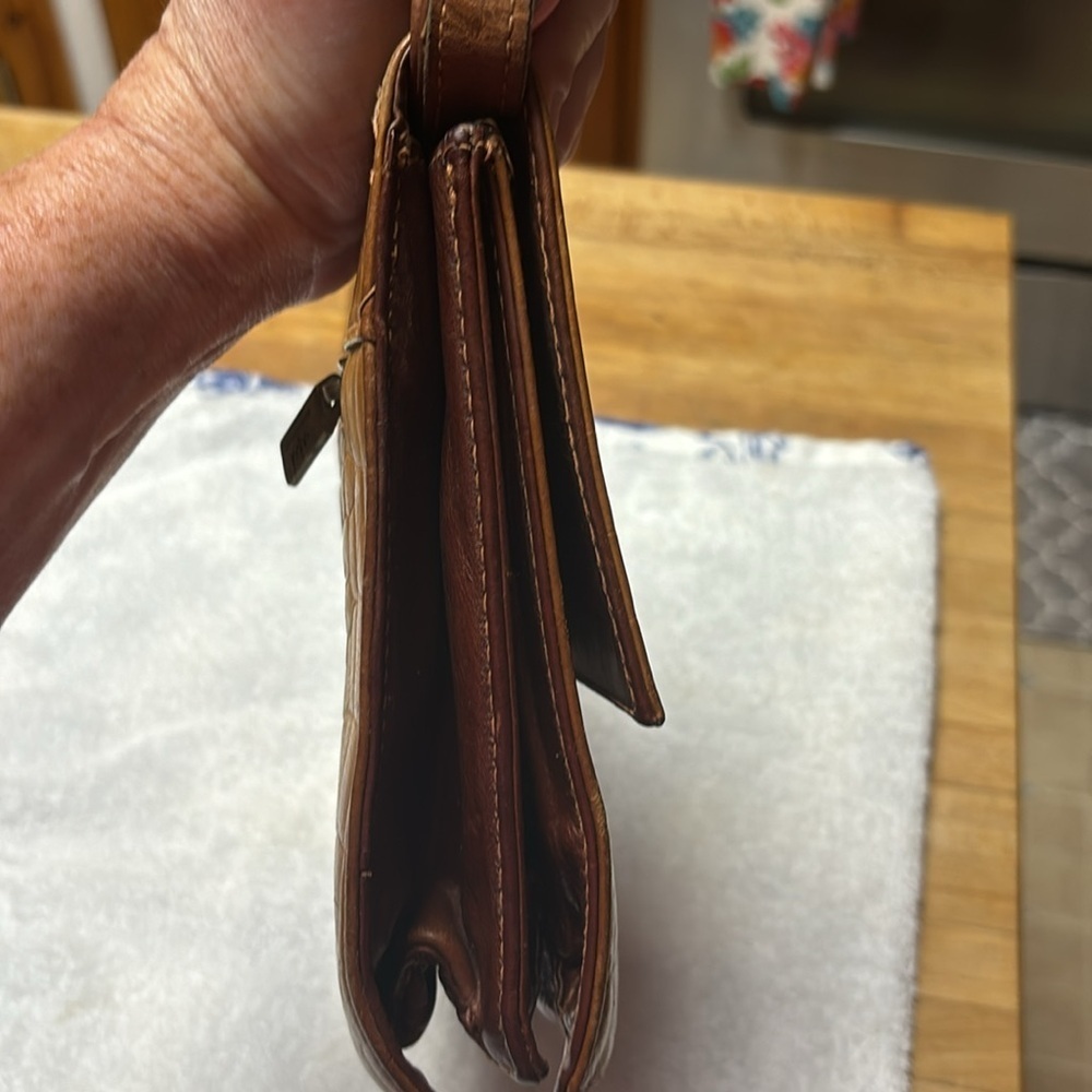 Vintage adpel genuine leather clutch. Made in Italy. - Picture 10 of 16